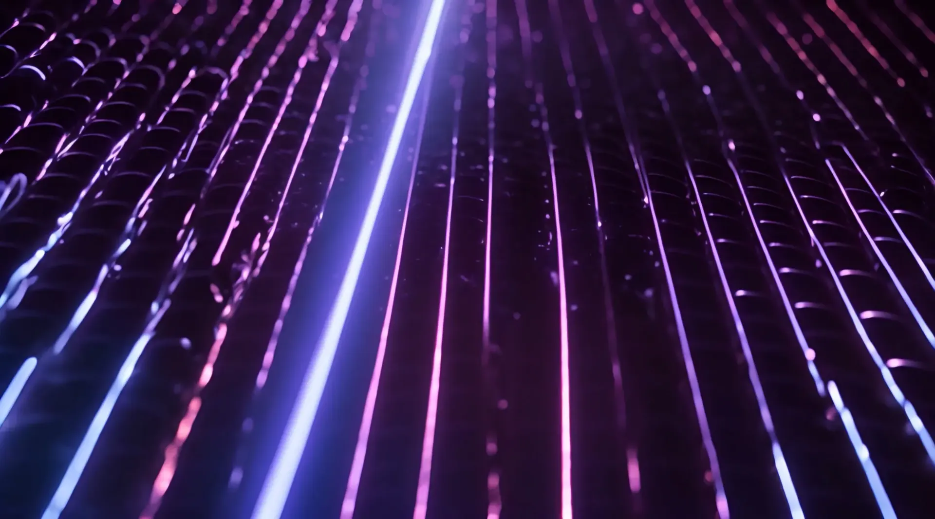 Neon Glow Through Metallic Grid Cinematic Stock Video